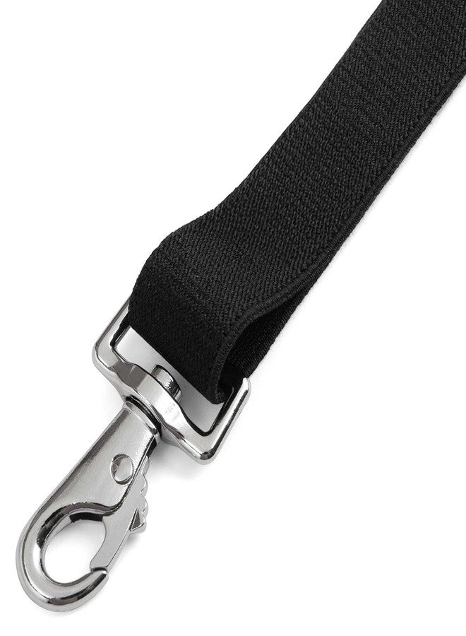 Jeffers Equine Replacement Adjustable Elastic Leg Straps for Horse Blankets, Sheets & Turnout Rug - Durable, Wide 1" Strap, Secure Fit, Adjustable for All Horses - Classic Black - Sold in Pairs - Image 5